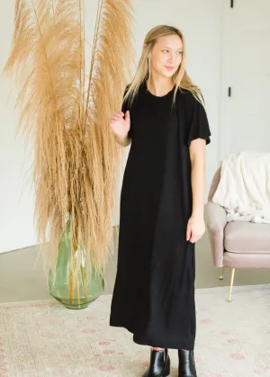 Black Bell Sleeve Maxi Dress - FINAL SALE