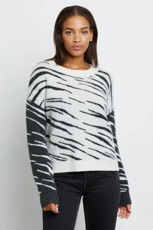 Rails - Lana Sweater in Mixed Abstract Tiger