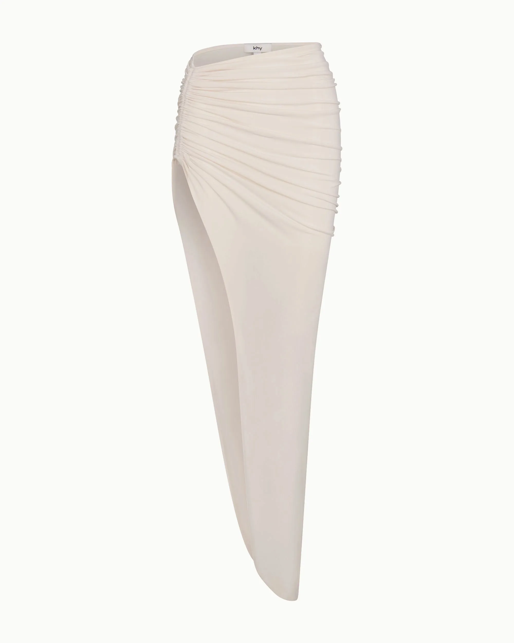 Ruched Maxi Skirt | Shell