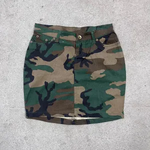 TH Y2K Rothco Camo Mini Skirt Size 25" (Deadstock)