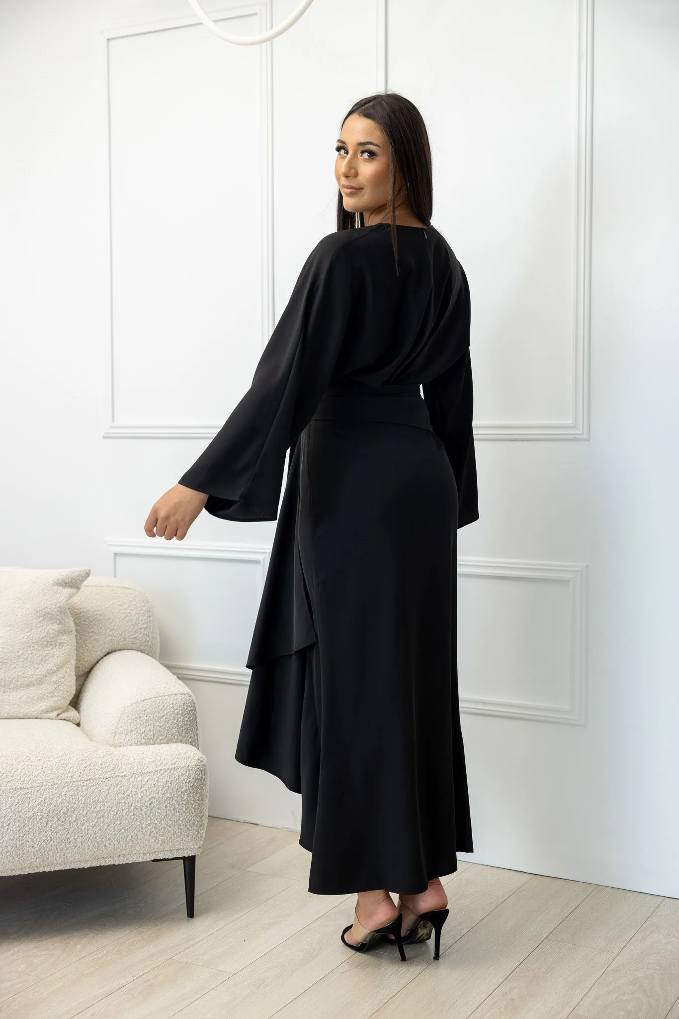 The Crescent Yanna Drape Tie Skirt