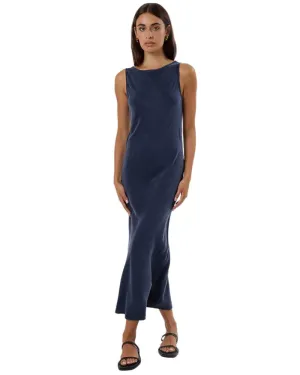 Thrills Indigo Slip Dress - OXFORD BLUE