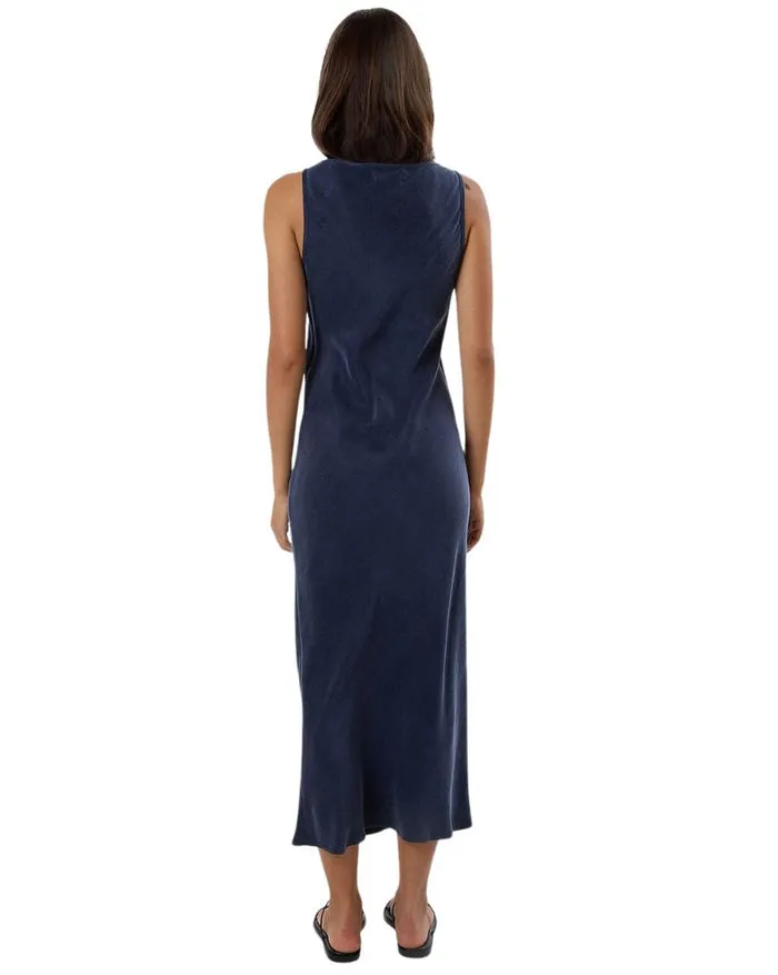 Thrills Indigo Slip Dress - OXFORD BLUE