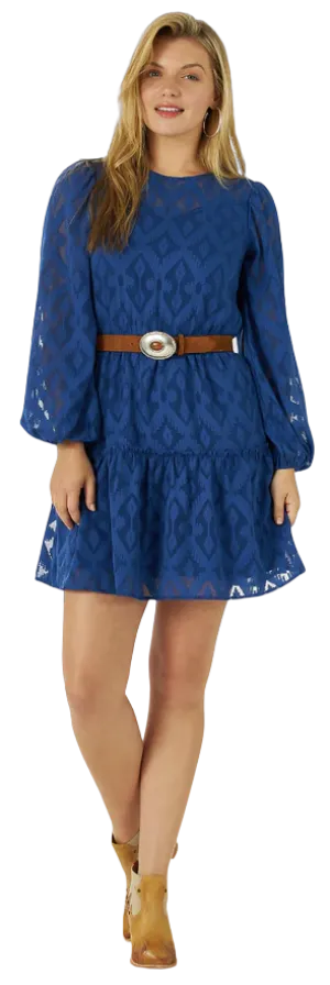 Wrangler Women's Cinch Retro Blue Dress